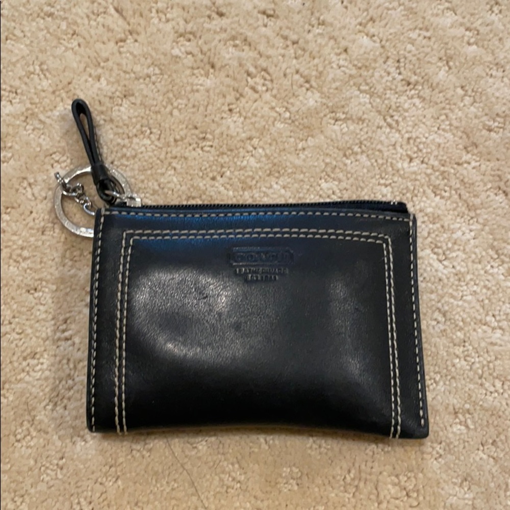 Black Coach coin purse